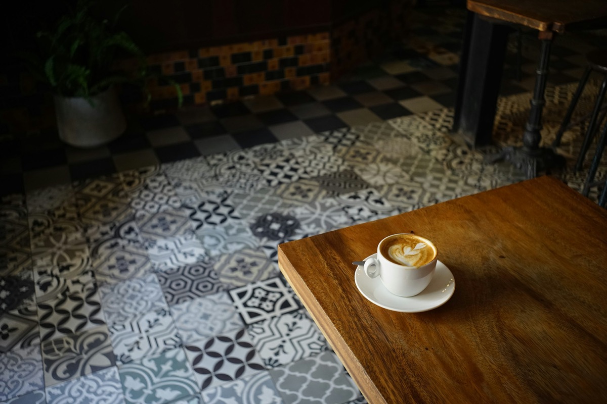 A cup of coffee, an everyday pause